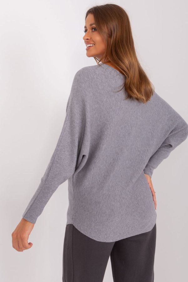 Grey Jumper in Sweaters, Pullovers, Jumpers, Turtlenecks, Boleros, Shrugs with Nylon, Polyester and Viscose