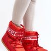 Red Snow Boots in Women`s Ankle Boots & Booties with Fabric, Warmers, Footbed, Upper Height and Platform Height