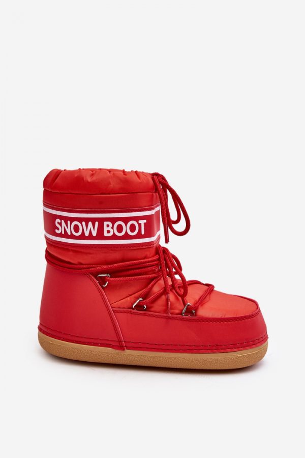 Red Snow Boots in Women`s Ankle Boots & Booties with Fabric, Warmers, Footbed, Upper Height and Platform Height