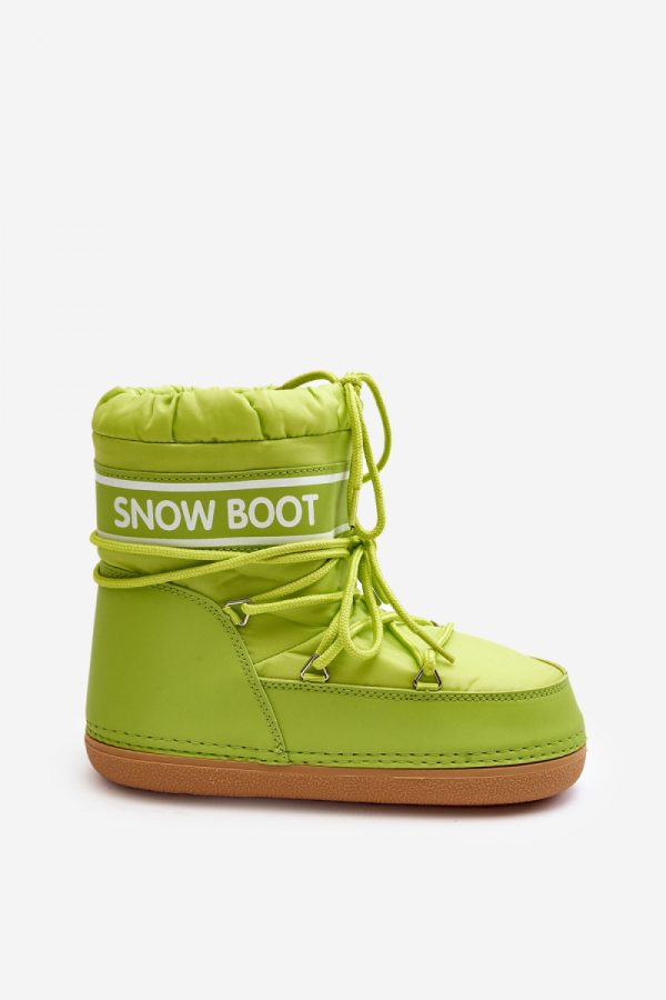 Green Snow Boots in Women`s Ankle Boots & Booties with Fabric, Warmers, Footbed, Upper Height and Platform Height