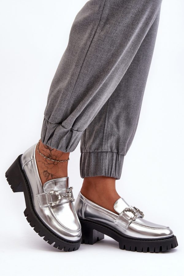 Grey Heeled Low Shoes in Women`s Ankle Boots & Booties with Fabric, Footbed, Heel Height and Platform Height