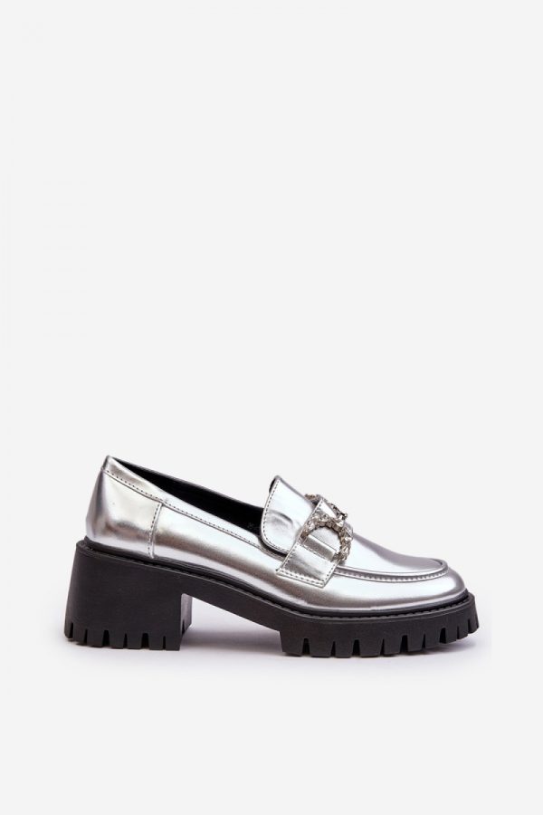 Grey Heeled Low Shoes in Women`s Ankle Boots & Booties with Fabric, Footbed, Heel Height and Platform Height