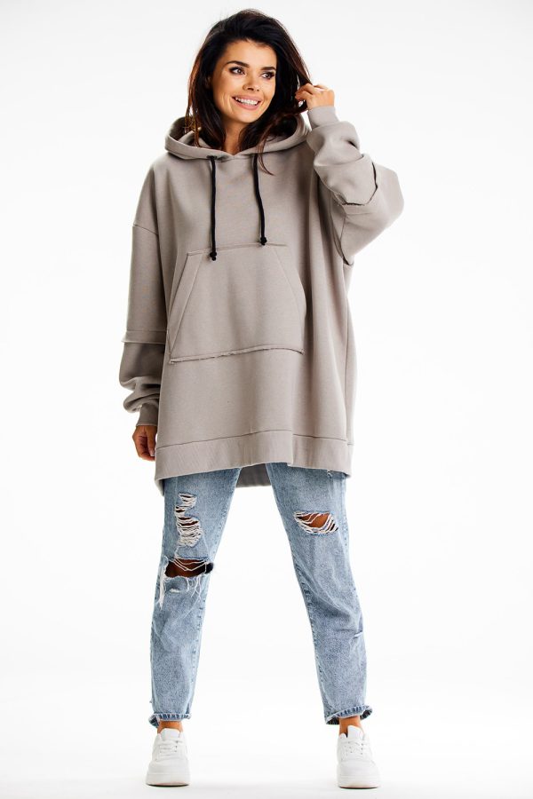 grey Sweatshirt model 189462 Infinite You