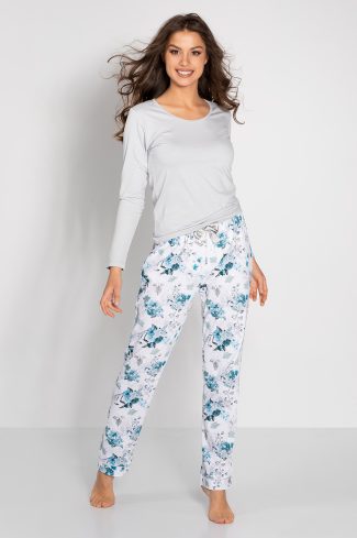 Blue Pyjama in Women`s Pyjamas, Sleepwear Sets with Polyester