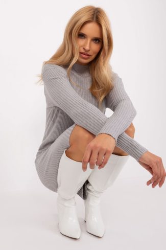 Grey Daydress in Day Dresses with Nylon, Polyester and Viscose
