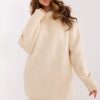 Beige Daydress in Day Dresses with Acrylic, Spandex and Polyester