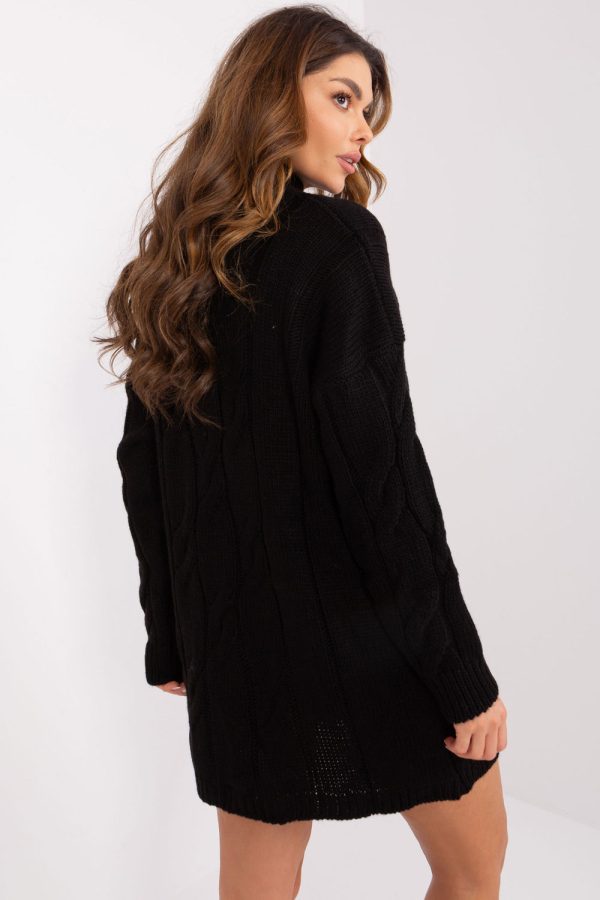 Black Daydress in Day Dresses with Acrylic and Wool