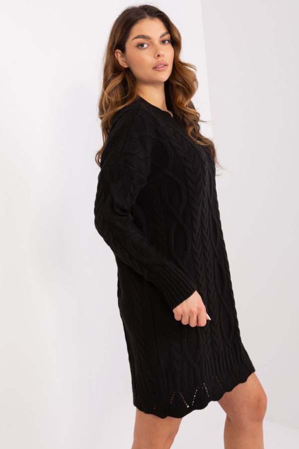 Black Daydress in Day Dresses with Acrylic and Wool