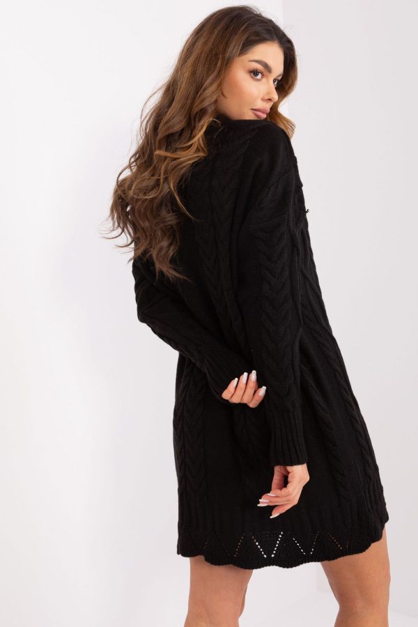 Black Daydress in Day Dresses with Acrylic and Wool