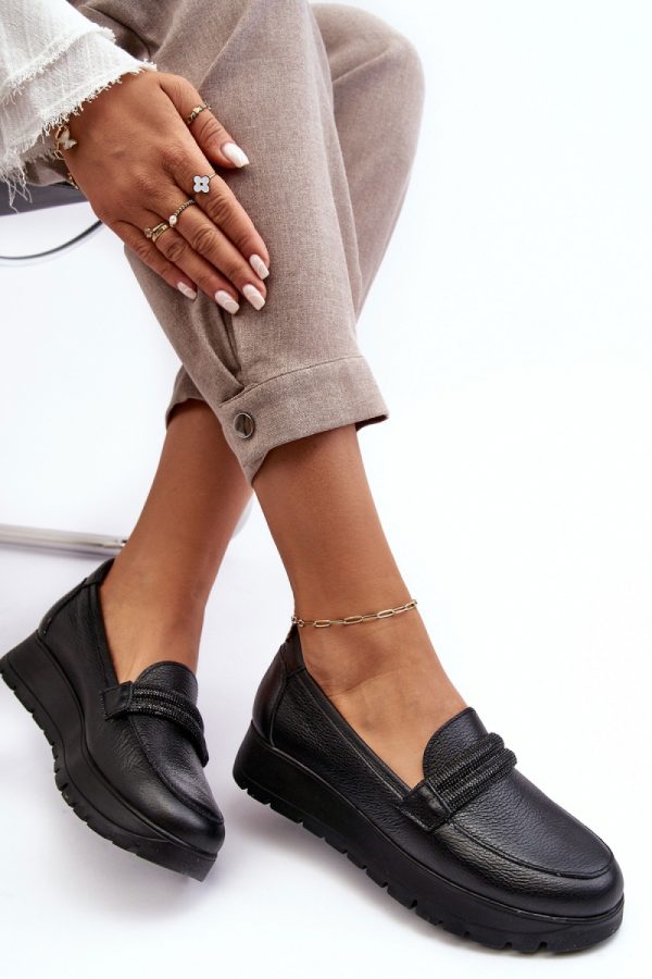 black Half shoes model 190177 Step in style
