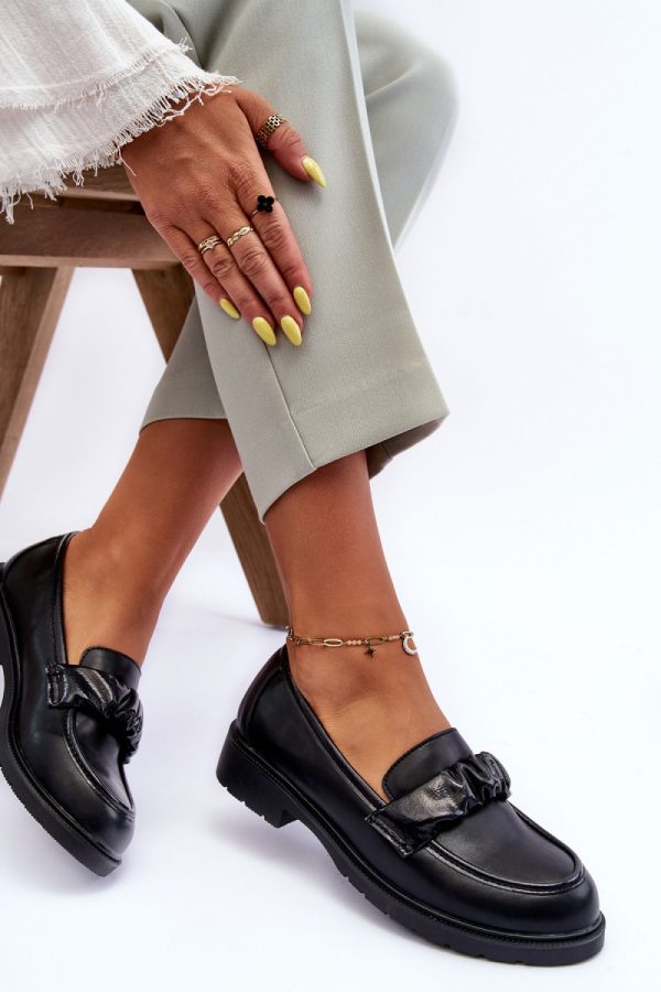 black Half shoes model 190181 Step in style