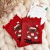 Red Socks in Hosiery, Legwear, Stockings And Tights For Women with Cotton, Spandex and Polyamide