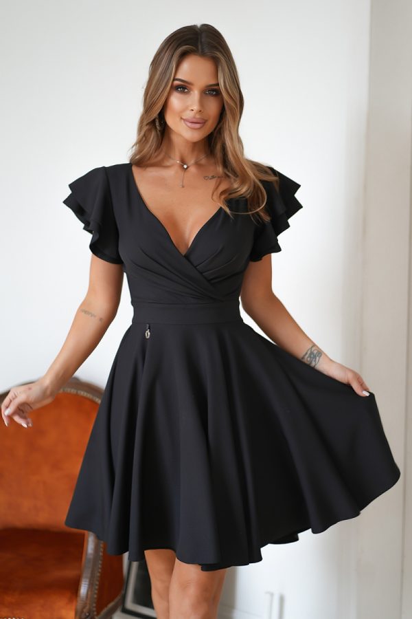 Black Cocktail Dress in Formal Dresses, Cocktail Dresses with Polyester and Viscose