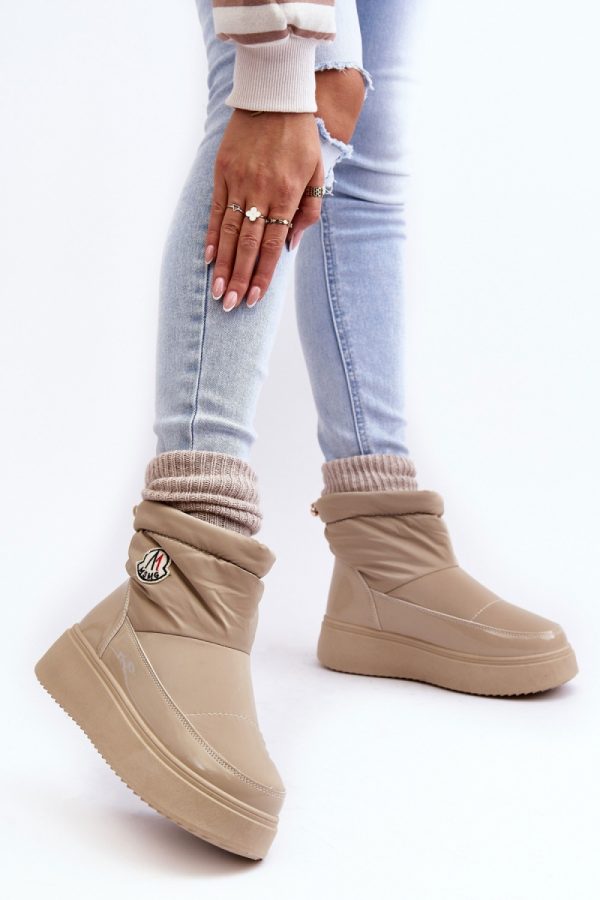 beige Snow boots model 190513 Step in style
