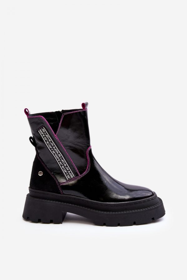 black Heeled low shoes model 190707 Step in style