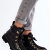 1010857.jpg Black Trapper Shoes in Women`s Ankle Boots & Booties with Fabric, Warmers, Footbed, Upper Height, Heel Height and Platform Height