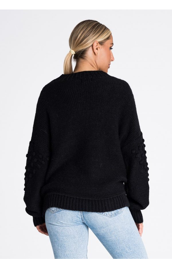Black Jumper in Sweaters, Pullovers, Jumpers, Turtlenecks, Boleros, Shrugs with Acrylic and Nylon