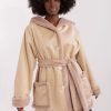 1012333 Beige Coat in Women`s Coats, Jackets with Cotton, Spandex and Polyester