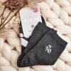 Grey Socks in Hosiery, Legwear, Stockings And Tights For Women with Cotton, Spandex and Polyamide