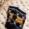 Black Socks in Hosiery, Legwear, Stockings And Tights For Women with Cotton, Spandex and Polyamide