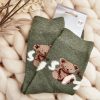 Green Socks in Hosiery, Legwear, Stockings And Tights For Women with Cotton, Spandex and Polyamide