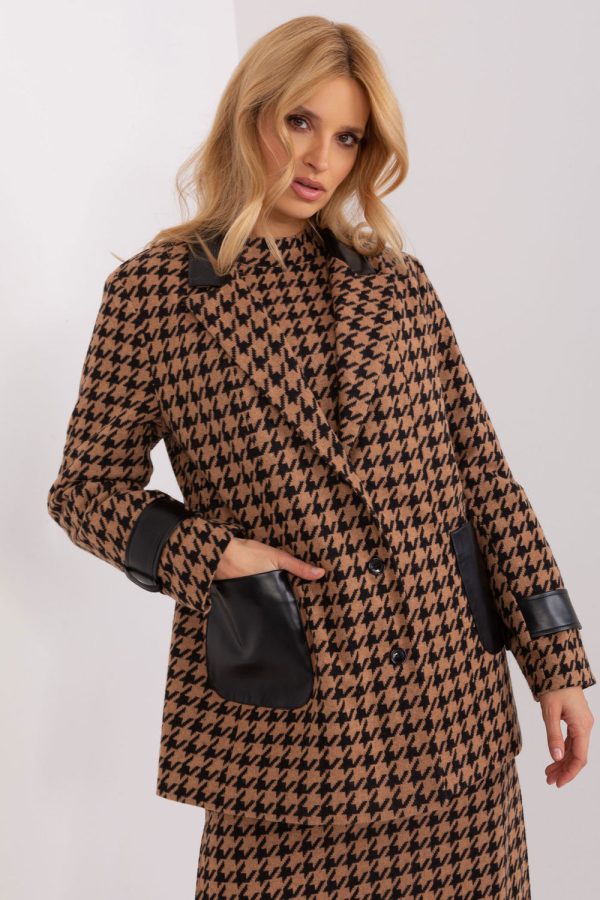 Black Jacket in Jackets, Vests For Women with Cotton and Spandex