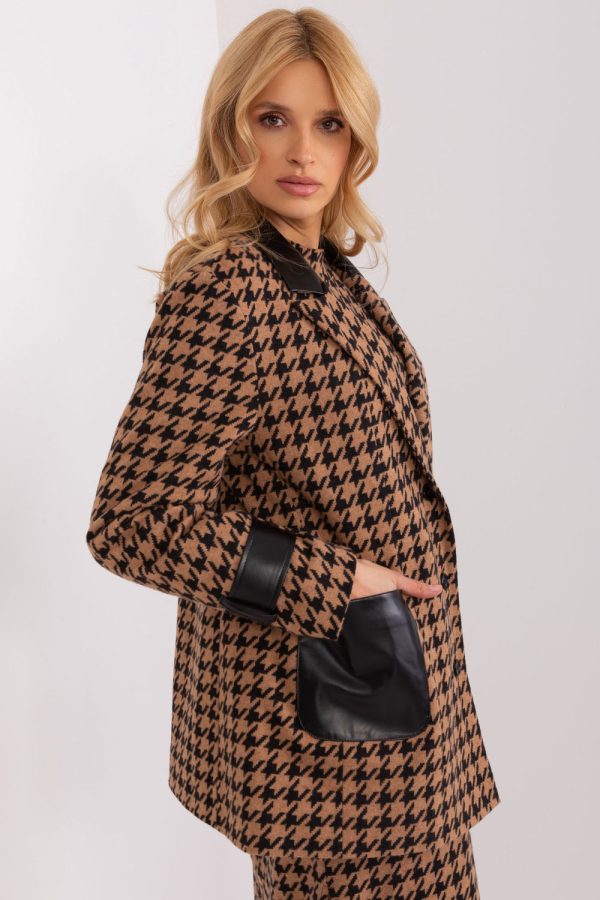 Black Jacket in Jackets, Vests For Women with Cotton and Spandex