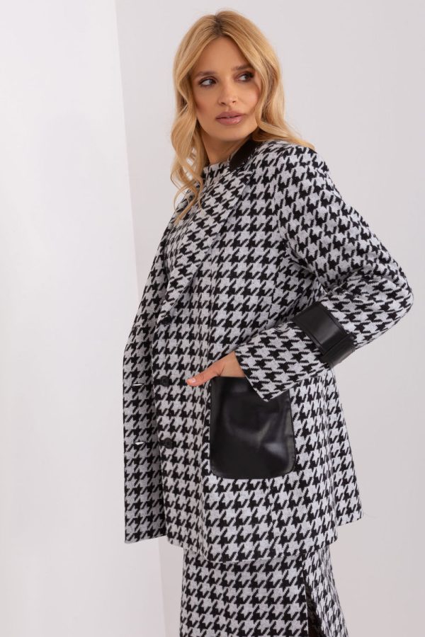 Black Jacket in Jackets, Vests For Women with Cotton and Spandex