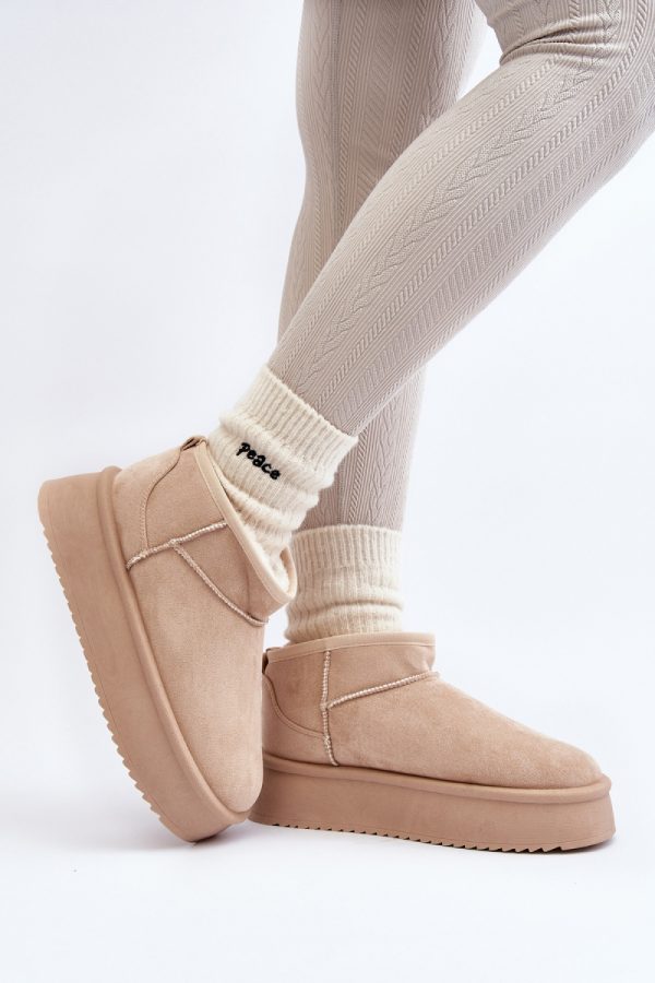beige Snow boots model 191631 Step in style