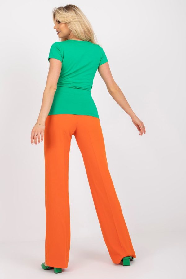Green Blouse in Women`s Blouses, Tunics with Cotton and Spandex