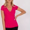 Pink Blouse in Women`s Blouses, Tunics with Cotton and Spandex
