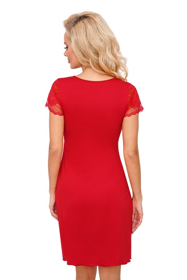 Red Nightshirt in Nightgowns, Nighties, Sleep Shirts with Spandex, Polyamide and Viscose