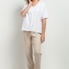 White Blouse 1 in Cotton and Spandex