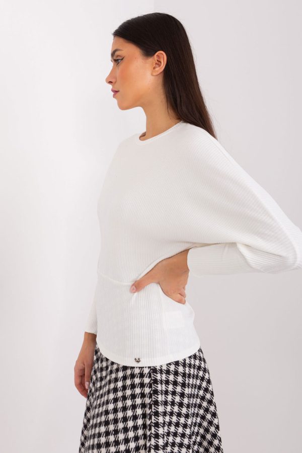 Beige Blouse in Women`s Blouses, Tunics with Cotton and Spandex
