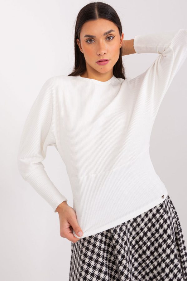 Beige Blouse in Women`s Blouses, Tunics with Cotton and Spandex
