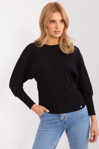 Black Blouse in Women`s Blouses, Tunics with Cotton and Spandex