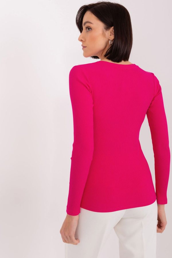 Pink Blouse in Women`s Blouses, Tunics with Cotton and Spandex