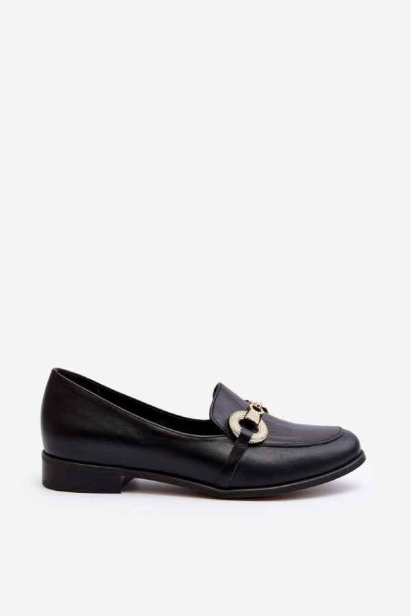 Black Mocassin in Moccasins, Loafers with Fabric, Footbed, Upper Height and Heel Height