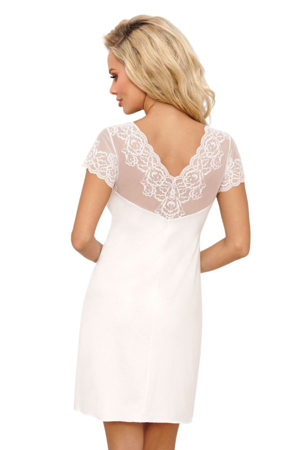 Beige Nightshirt in Nightgowns, Nighties, Sleep Shirts with Spandex, Polyamide and Viscose