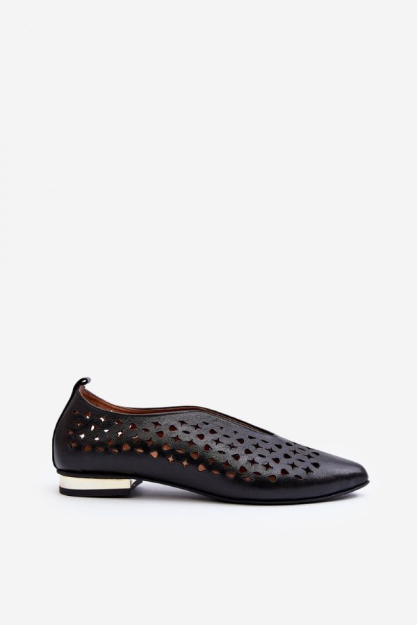 Black Ballet Flats in Ballet Flats, Ballet Pumps For Women with Fabric, Footbed and Upper Height