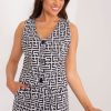 Black Gilet in Jackets, Vests For Women with Cotton and Spandex