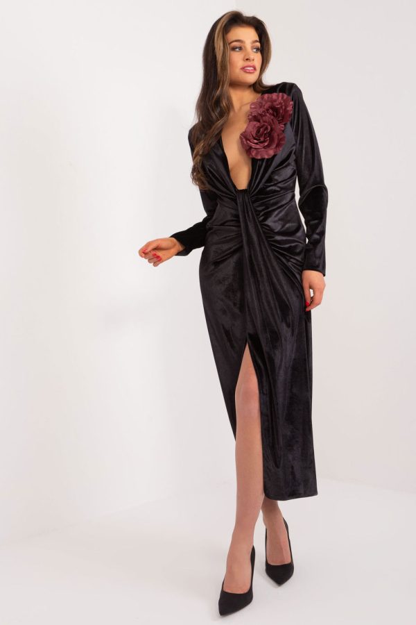 Black Evening Dress in Evening Dresses with Cotton, Spandex and Polyester