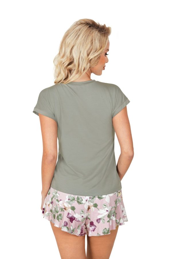 Green Pyjama in Women`s Pyjamas, Sleepwear Sets with Spandex and Viscose
