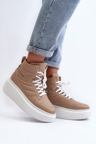beige Sport Shoes model 192938 Step in style