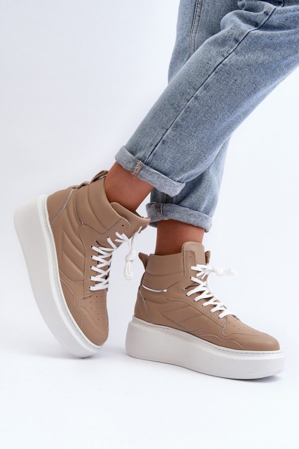 beige Sport Shoes model 192938 Step in style