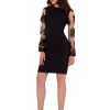 1017563 Black Evening Dress in Evening Dresses with Spandex and Polyester