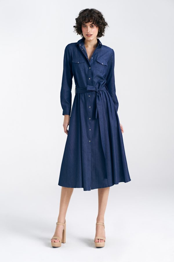 navy blue Daydress model 192968 Nife