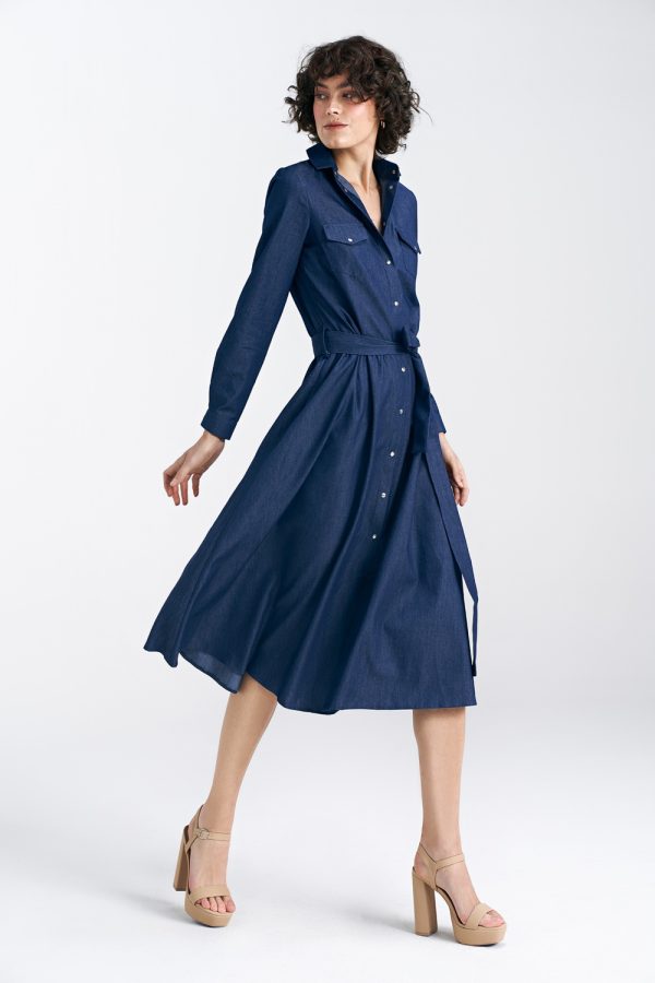 navy blue Daydress model 192968 Nife