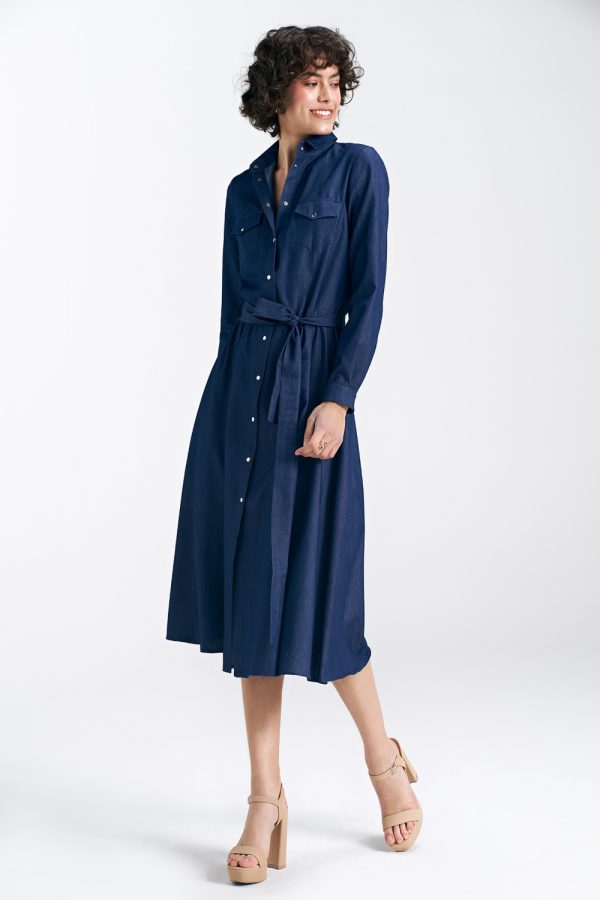 navy blue Daydress model 192968 Nife