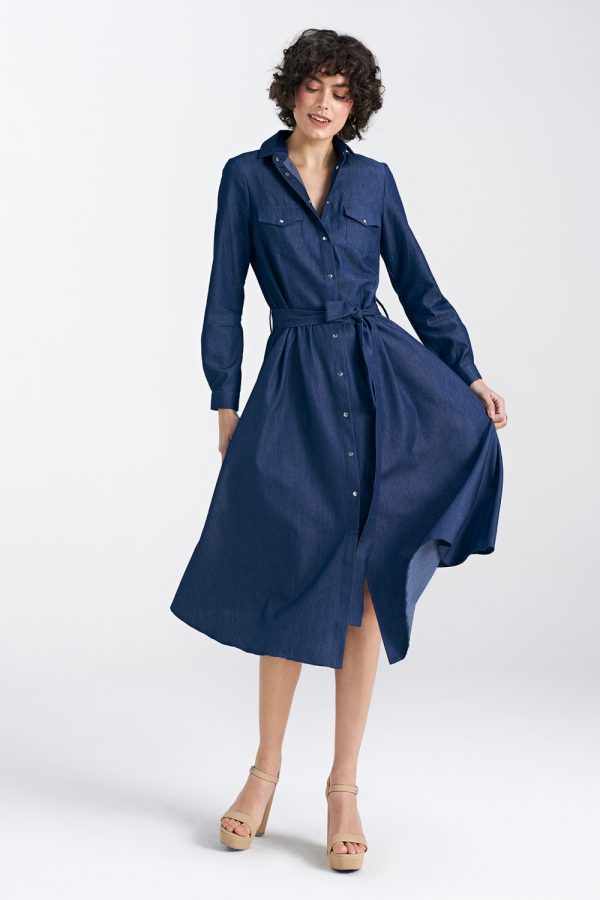 navy blue Daydress model 192968 Nife